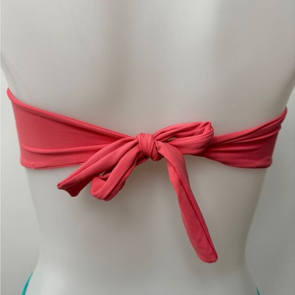 L*Space Flutter Bye Bandeau Bikini Top Orange Size Small - Picture 4 of 5